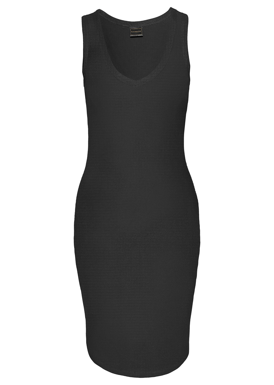 Рокля от жарсе-Черно-RAINBOW