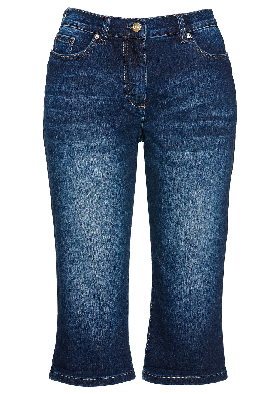 Ελαστική βερμούδα boyfriend-Dark denim-bpc bonprix collection