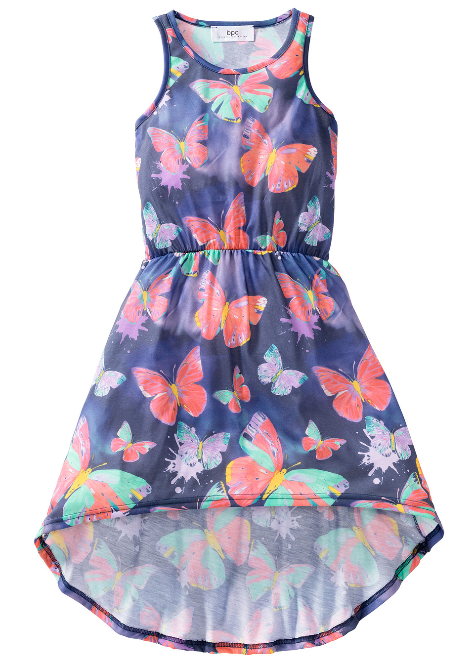 Φόρεμα-Μπλε εμπριμέ-bpc bonprix collection