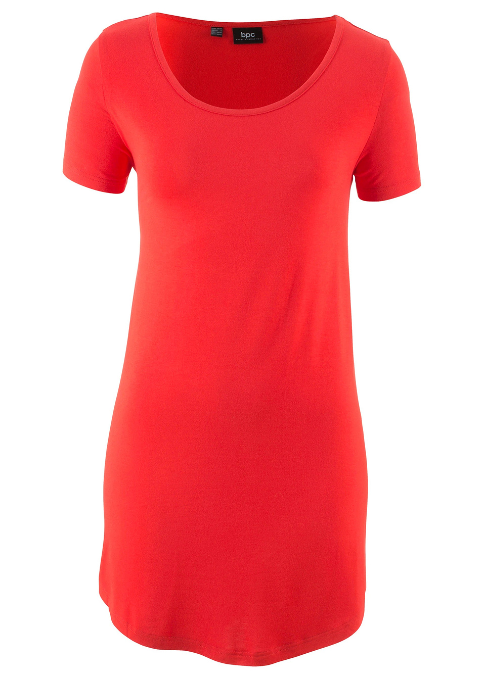 Μακριά κοντομάνικη μπλούζα από βιώσιμη βισκόζη-Φραουλί-bpc bonprix collection