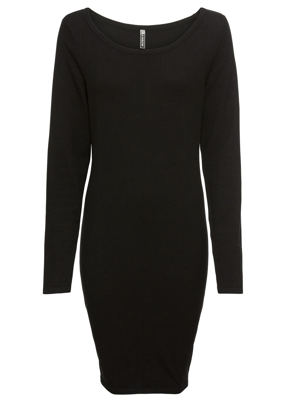 Къса рокля-Черно-RAINBOW