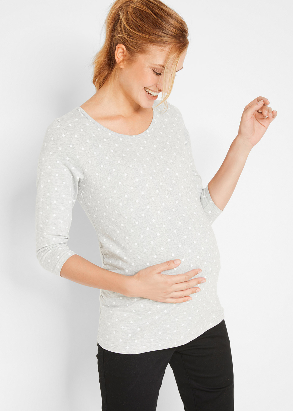 Μπλούζα εγκυμοσύνης από βιολογικό βαμβάκι (συσκευασία των 2)-bpc bonprix collection
