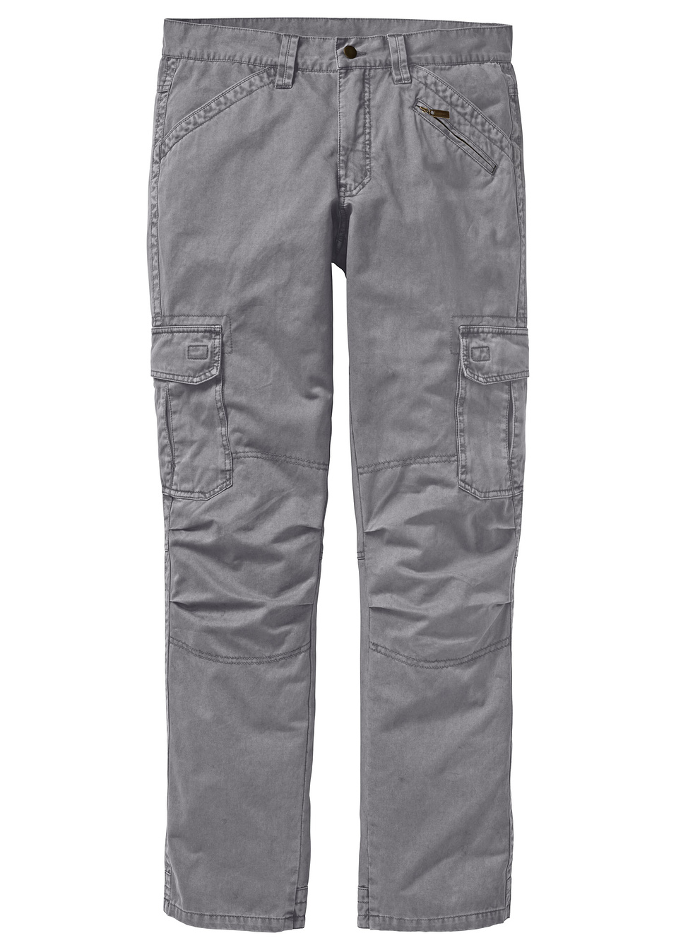 Παντελόνι cargo loose fit straight-Ανθρακί-RAINBOW