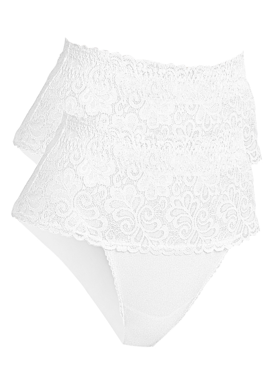 Φαρδύ σλιπ που σμιλεύει (συσκευασία των 2)-Λευκό-bpc bonprix collection - Nice Size