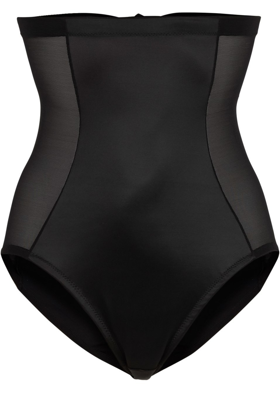 Ψηλόμεσο σλιπ που σμιλεύει-Μαύρο-