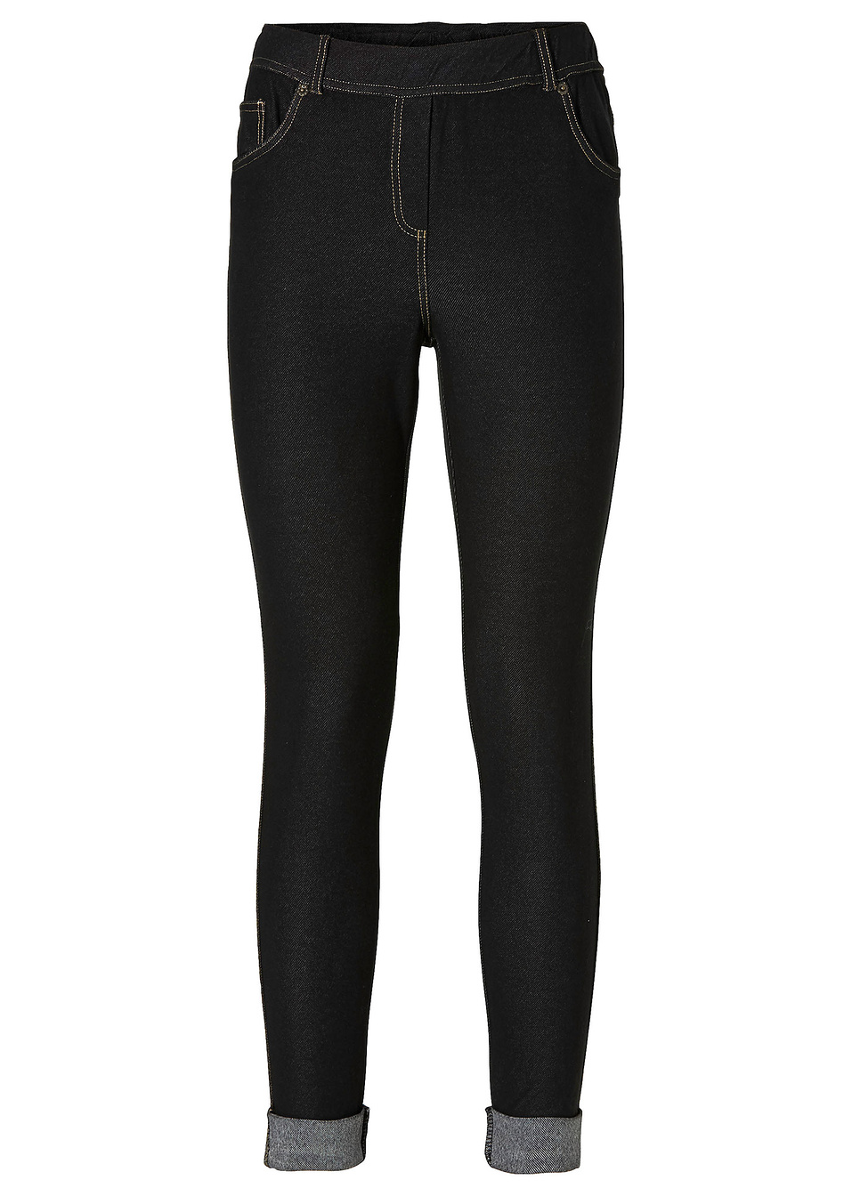 Τζιν κολάν-Μαύρο πετροπλυμένο-RAINBOW