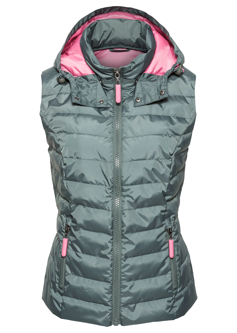 Яке без ръкави-Зелено/Розово-John Baner JEANSWEAR