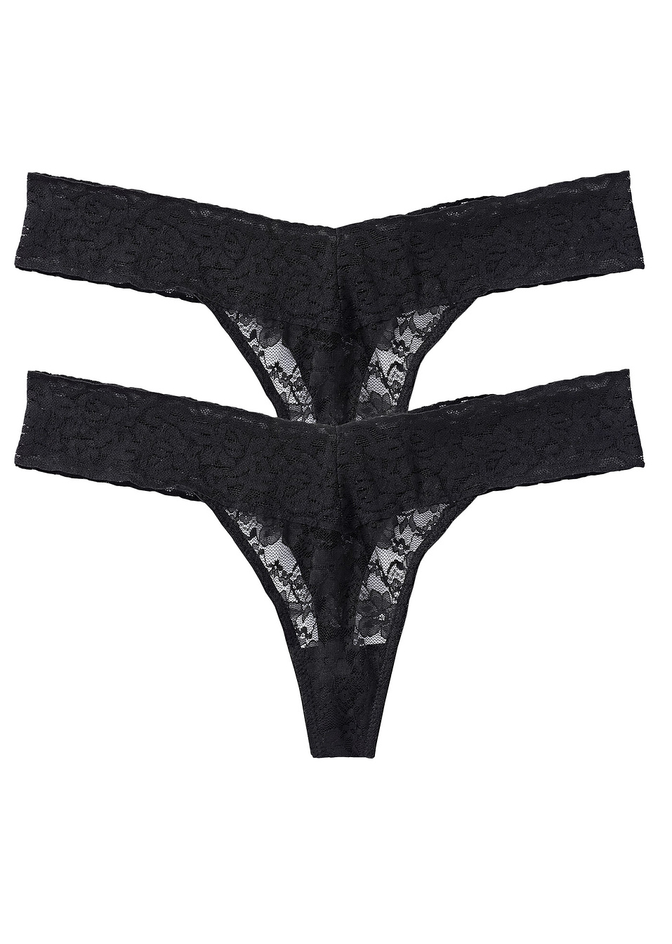 Στρινγκ (συσκευασία των 2)-Μαύρο + Μαύρο-RAINBOW