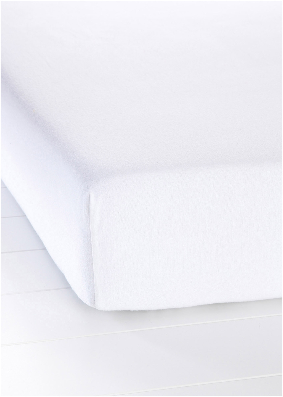 Βαμβακερό κατωσέντονο «Flanella»-Λευκό-bpc living bonprix collection