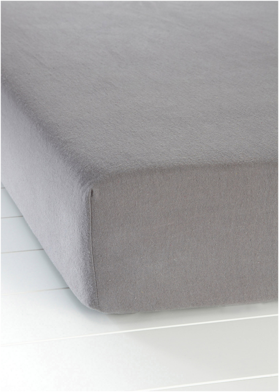 Βαμβακερό κατωσέντονο «Flanella»-Ανθρακί-bpc living bonprix collection