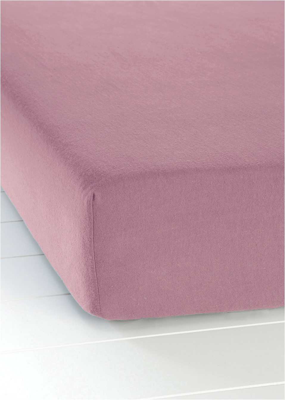 Βαμβακερό κατωσέντονο «Flanella»-Του μούρου-bpc living bonprix collection