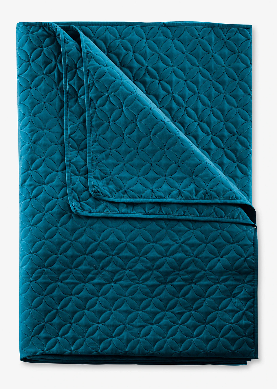 Καπιτονέ κάλυμμα κρεβατιού-Πετρόλ-bpc living bonprix collection