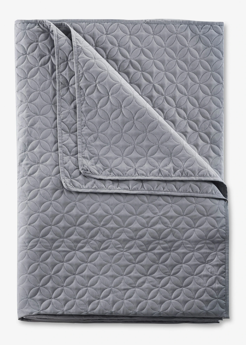 Καπιτονέ κάλυμμα κρεβατιού-Γκρι-bpc living bonprix collection