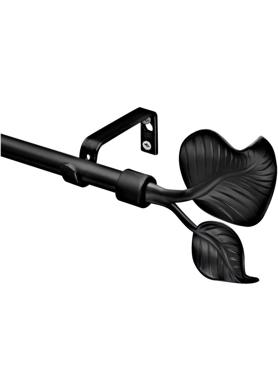 Κουρτινόβεργα «Foglia»-Μαύρο-bpc living bonprix collection