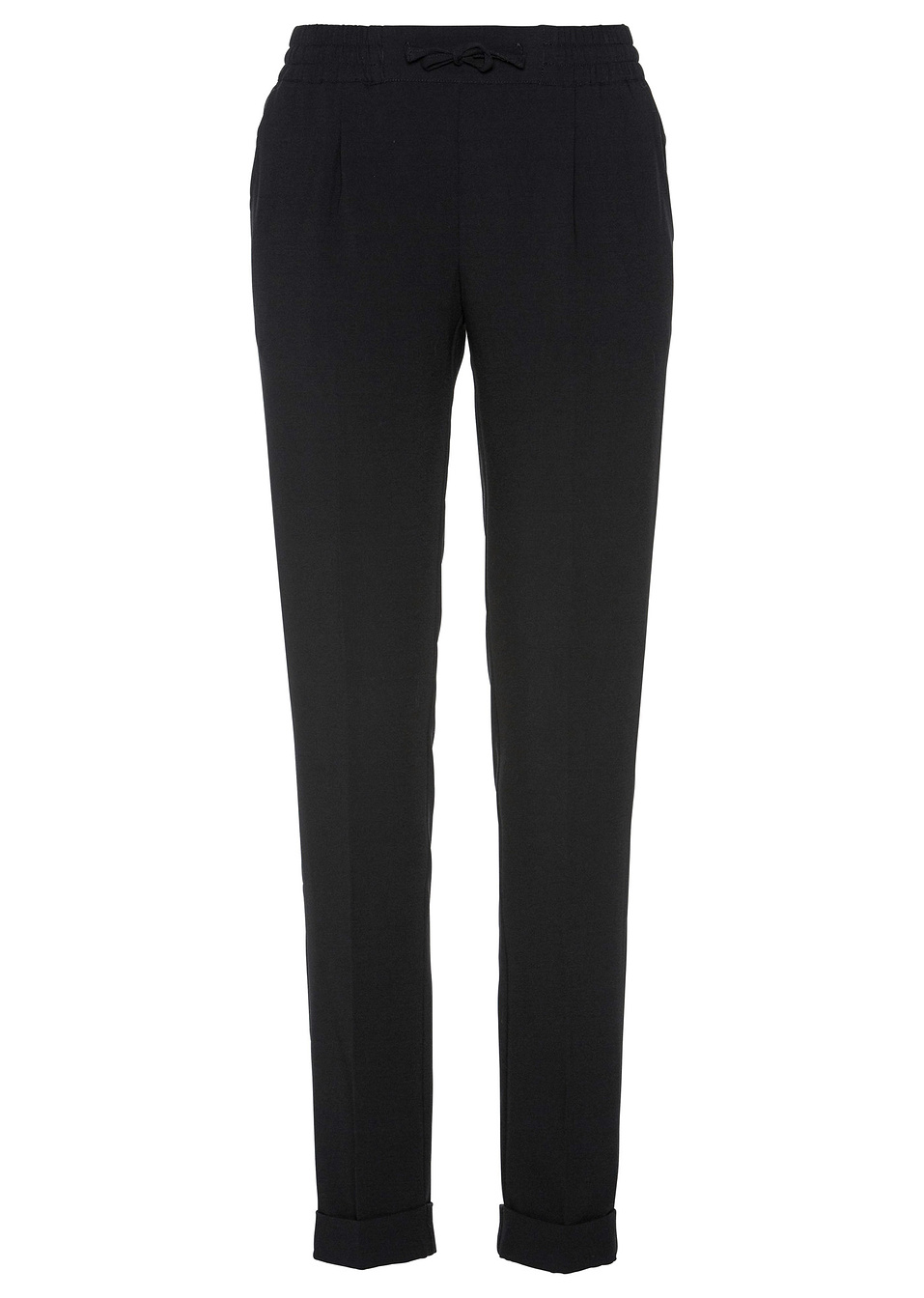 Παντελόνι με λάστιχο-Μαύρο-bpc selection bonprix collection