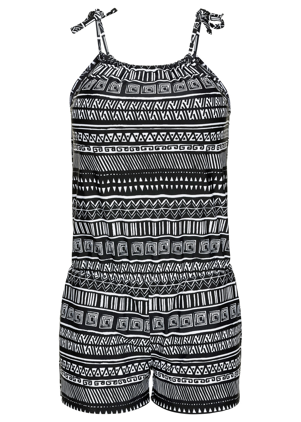 Μαγιό ολόσωμη φόρμα-Μαύρο/Λευκό εμπριμέ-RAINBOW