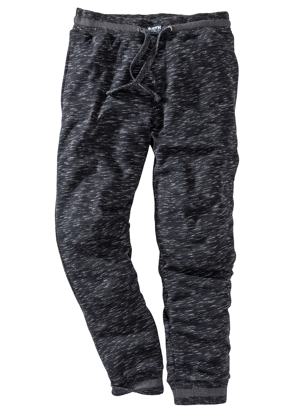 Спортно долнище меланж-Черно меланж-bpc bonprix collection