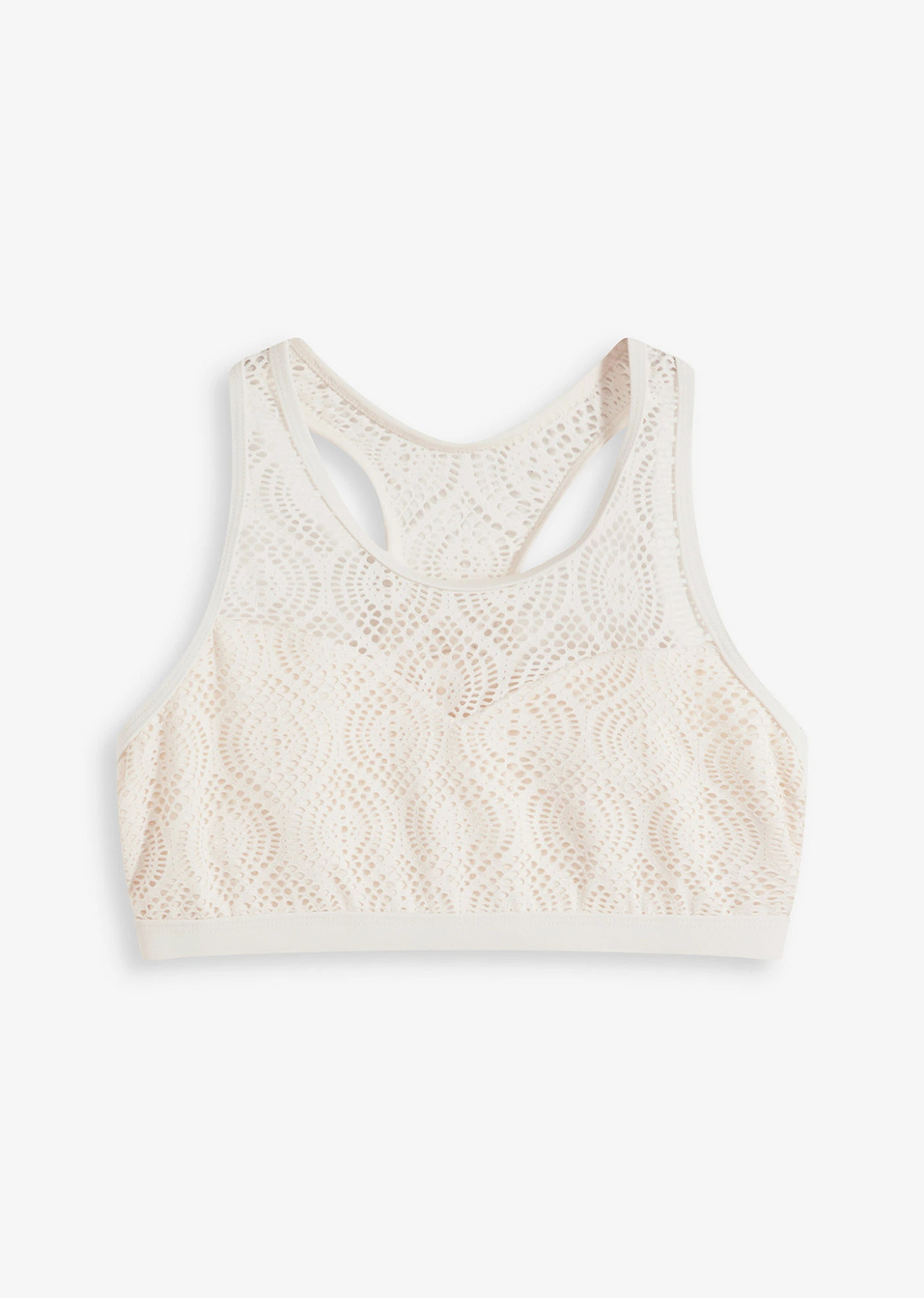 Σουτιέν μπουστάκι για μπικίνι-Λευκό κρεμ-RAINBOW