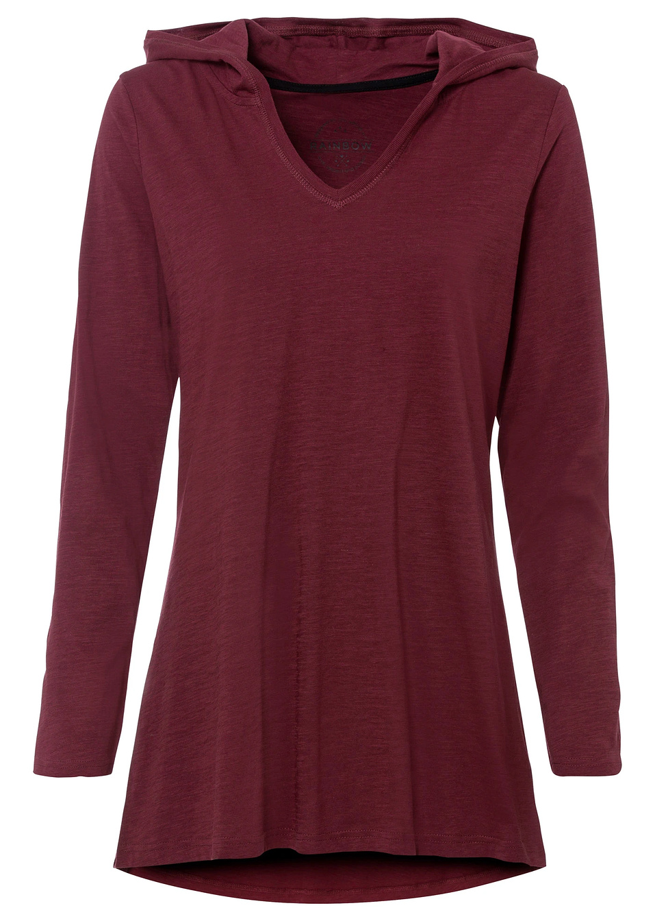 Μπλούζα με κουκούλα-Κόκκινο σκούρο-RAINBOW