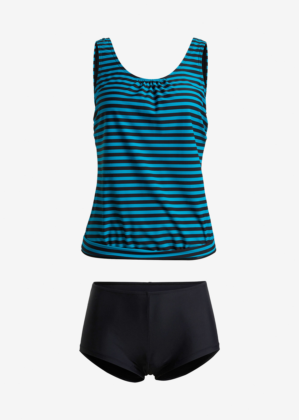 Τανκίνι-Μαύρο/Τιρκουάζ ριγέ-bpc bonprix collection