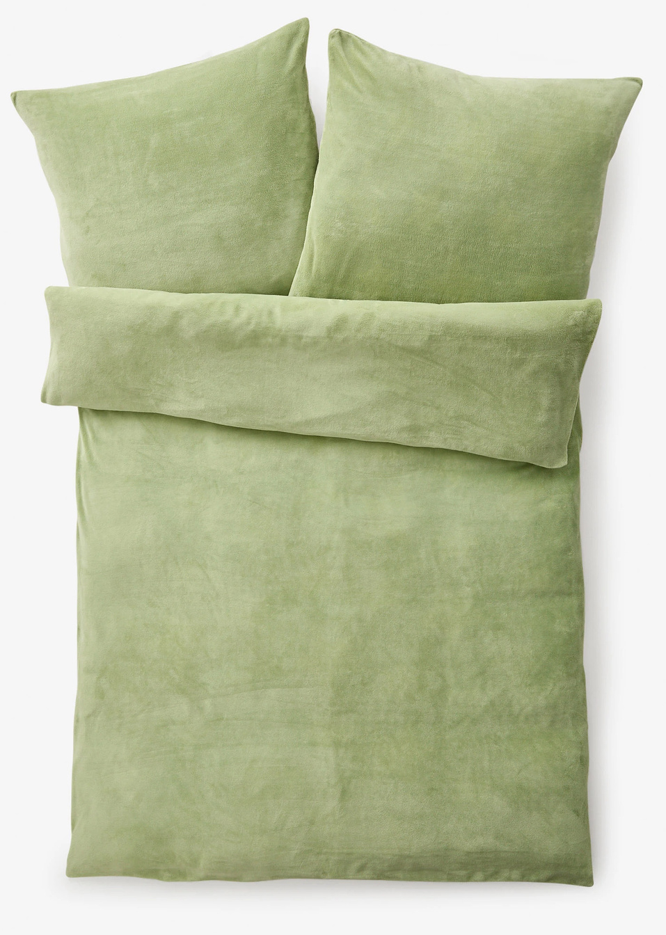 Παπλωματοθήκη με υφή κασμιριού-Πράσινο του φασκόμηλου-bpc living bonprix collection