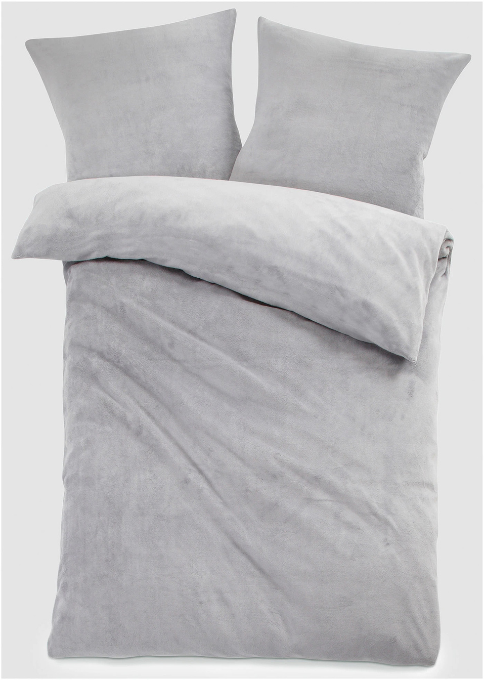 Παπλωματοθήκη με υφή κασμιριού-Γκρι-bpc living bonprix collection