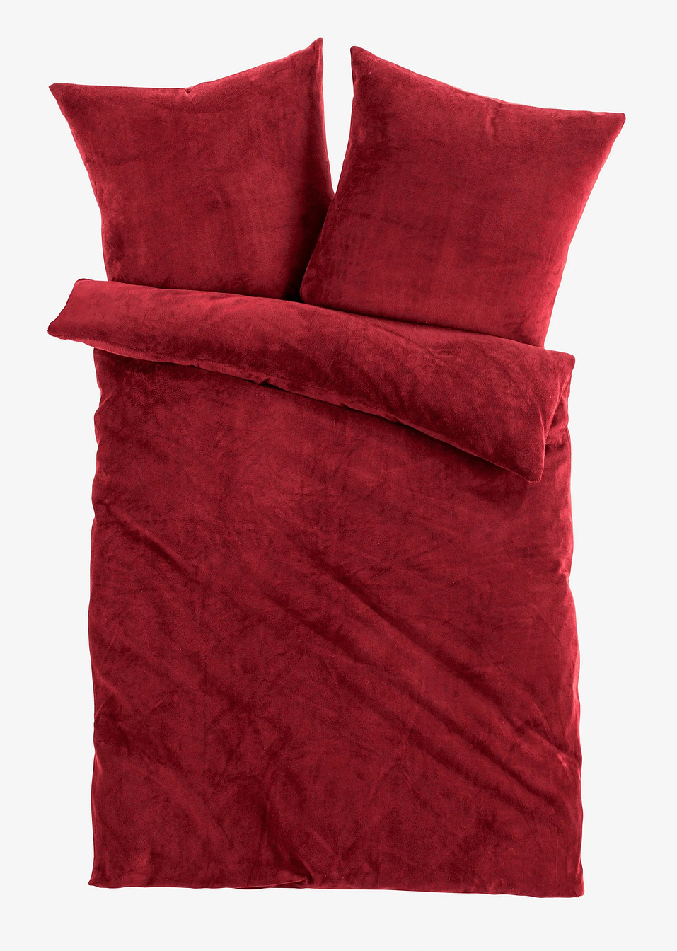 Παπλωματοθήκη με υφή κασμιριού-Μπορντό-bpc living bonprix collection