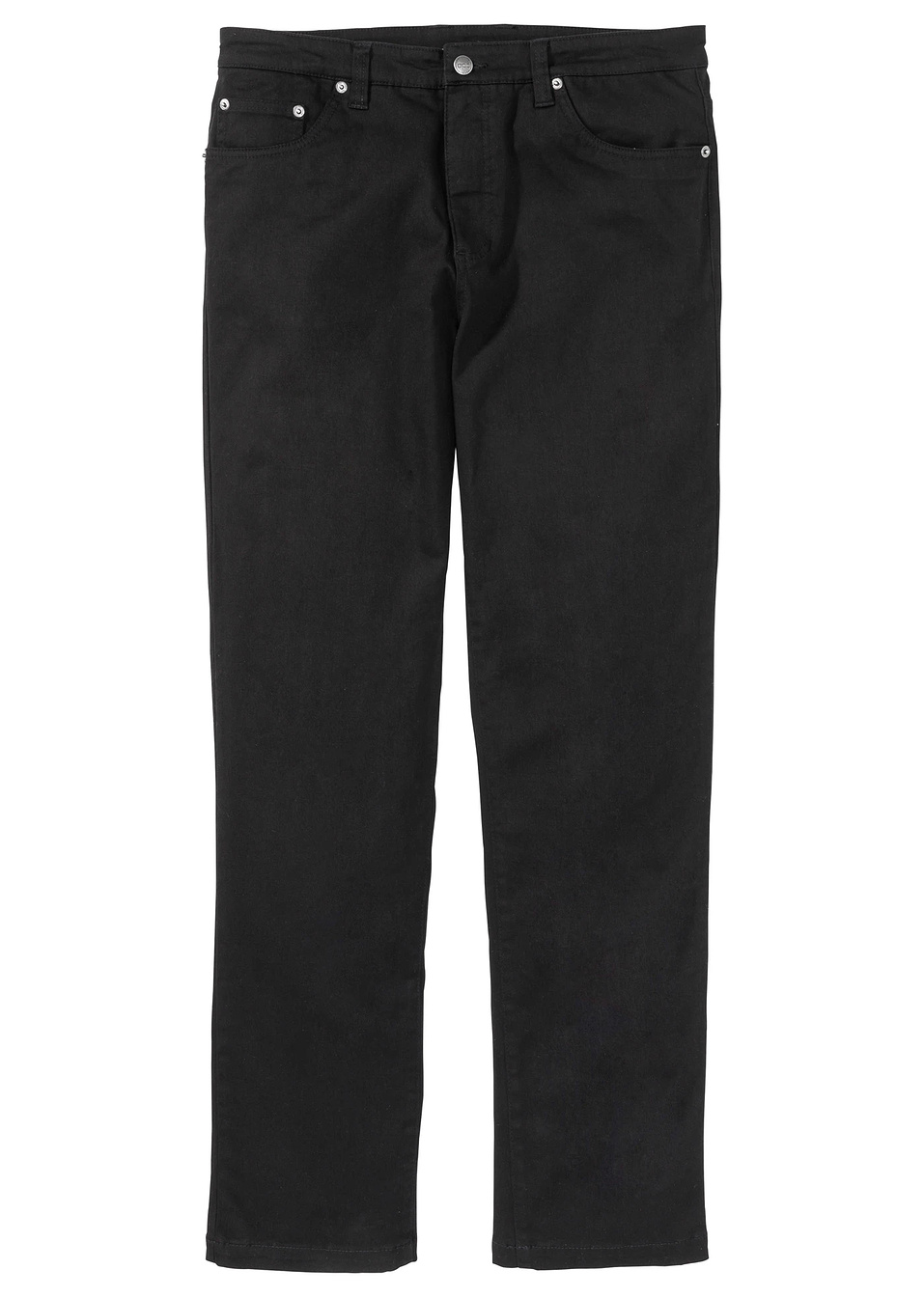 Еластичен панталон classic fit straight-Черно-bpc bonprix collection
