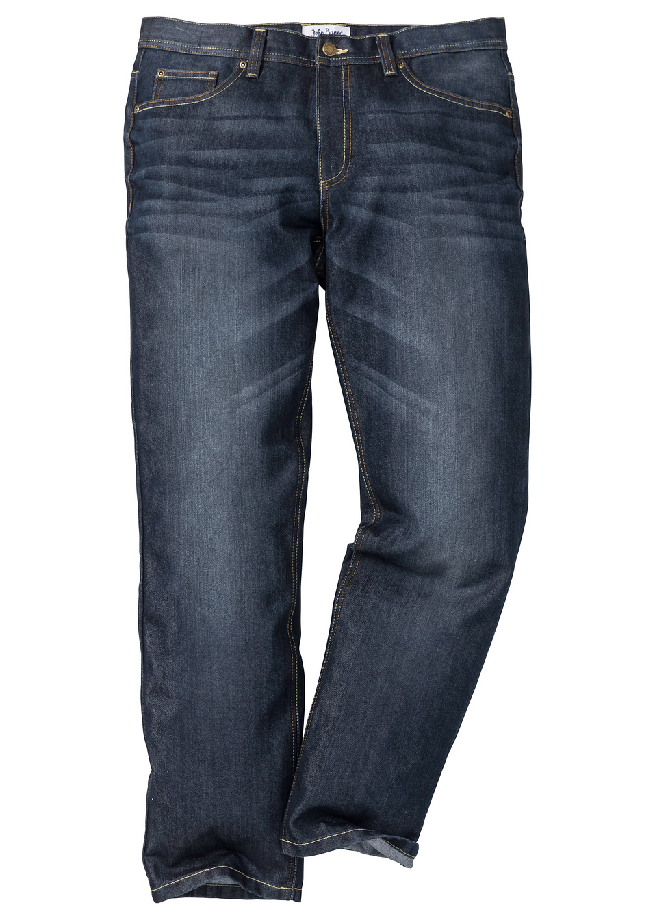 Τζιν regular fit straight-Μπλε σκούρο-John Baner JEANSWEAR