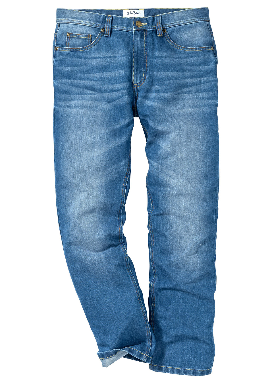 Τζιν regular fit straight-Μπλε-John Baner JEANSWEAR