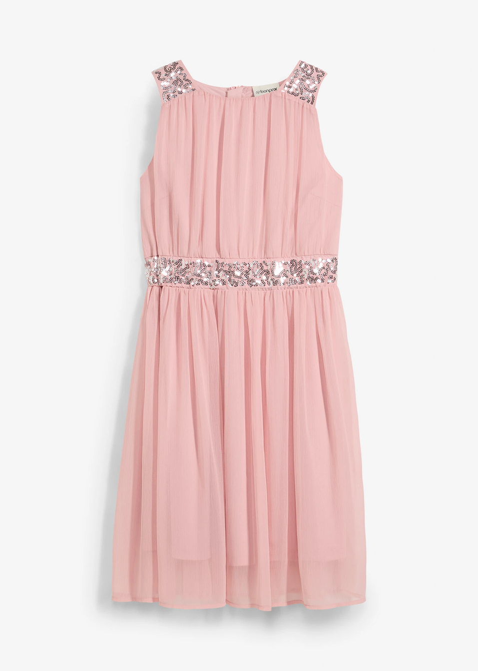 Επίσημο φόρεμα με παγιέτες-Ροζ-bpc bonprix collection