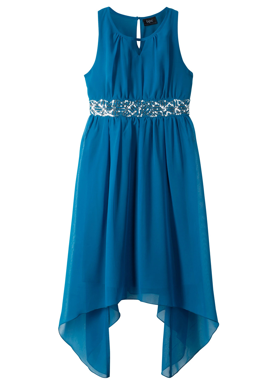 Φόρεμα με παγιέτες-Μπλε του ωκεανού-bpc bonprix collection