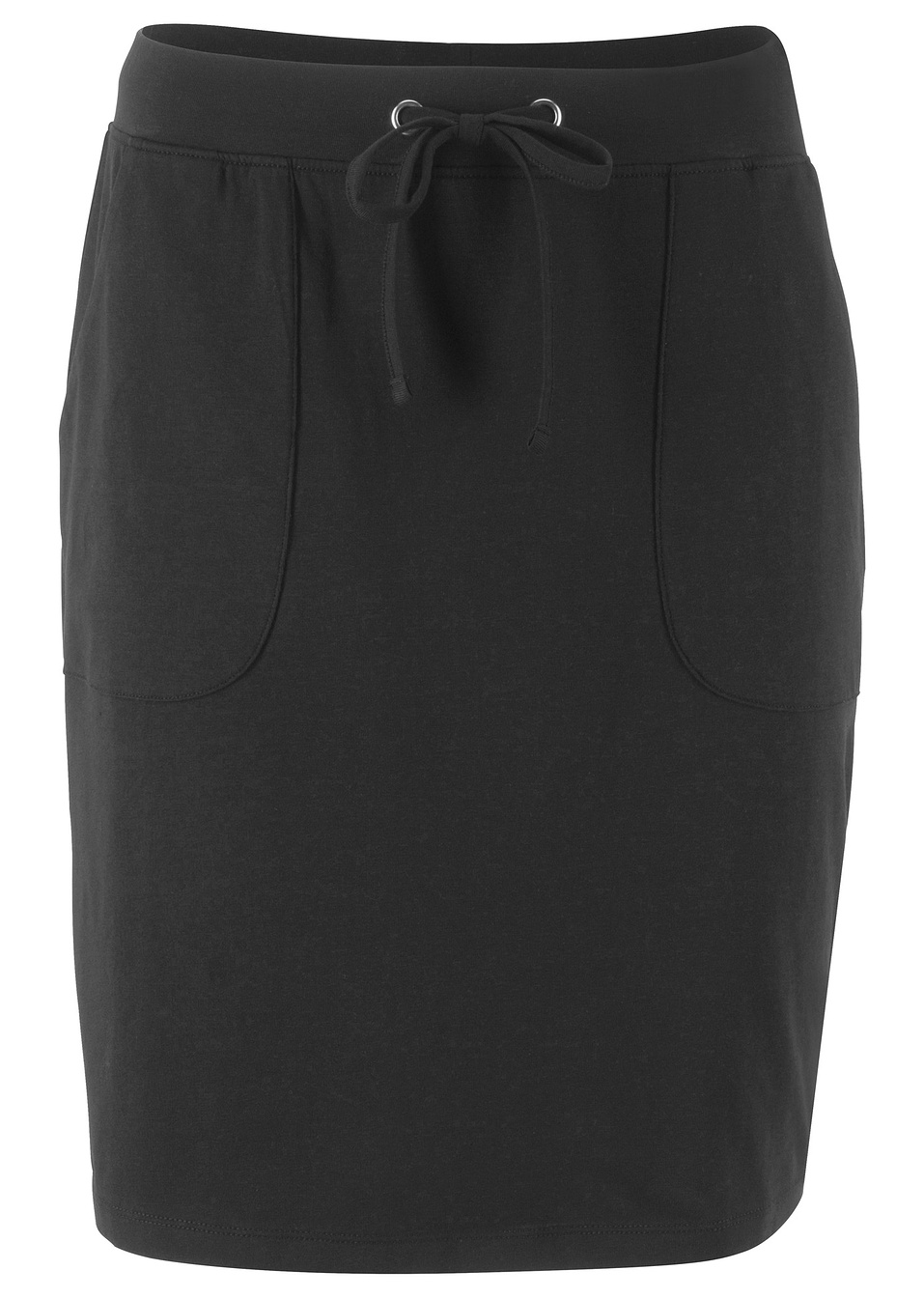 Еластична пола с връзка-Черно-bpc bonprix collection