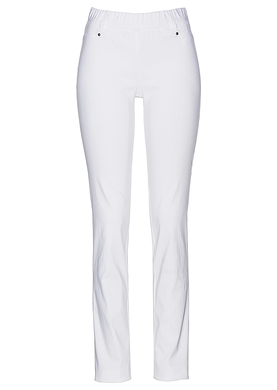 Ελαστικό παντελόνι με λάστιχο-Λευκό-bpc selection bonprix collection