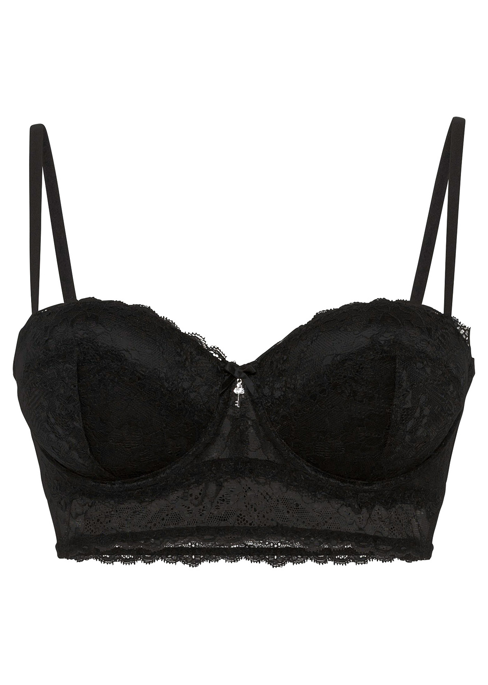 Σουτιέν balconette-Μαύρο-RAINBOW