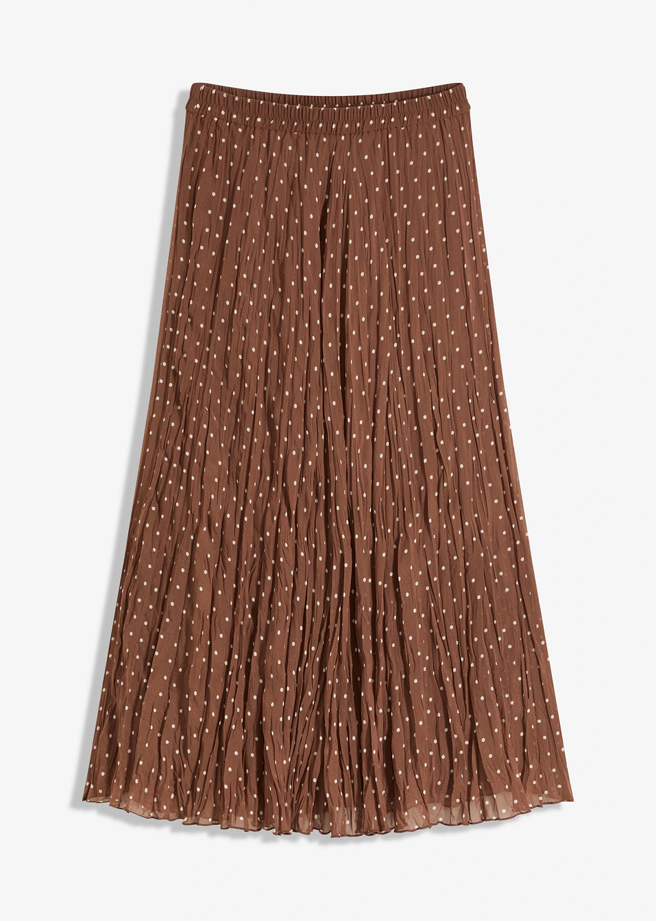 Пола от шифон-Светло кафяво/Пясъчно на точки-bpc selection bonprix collection