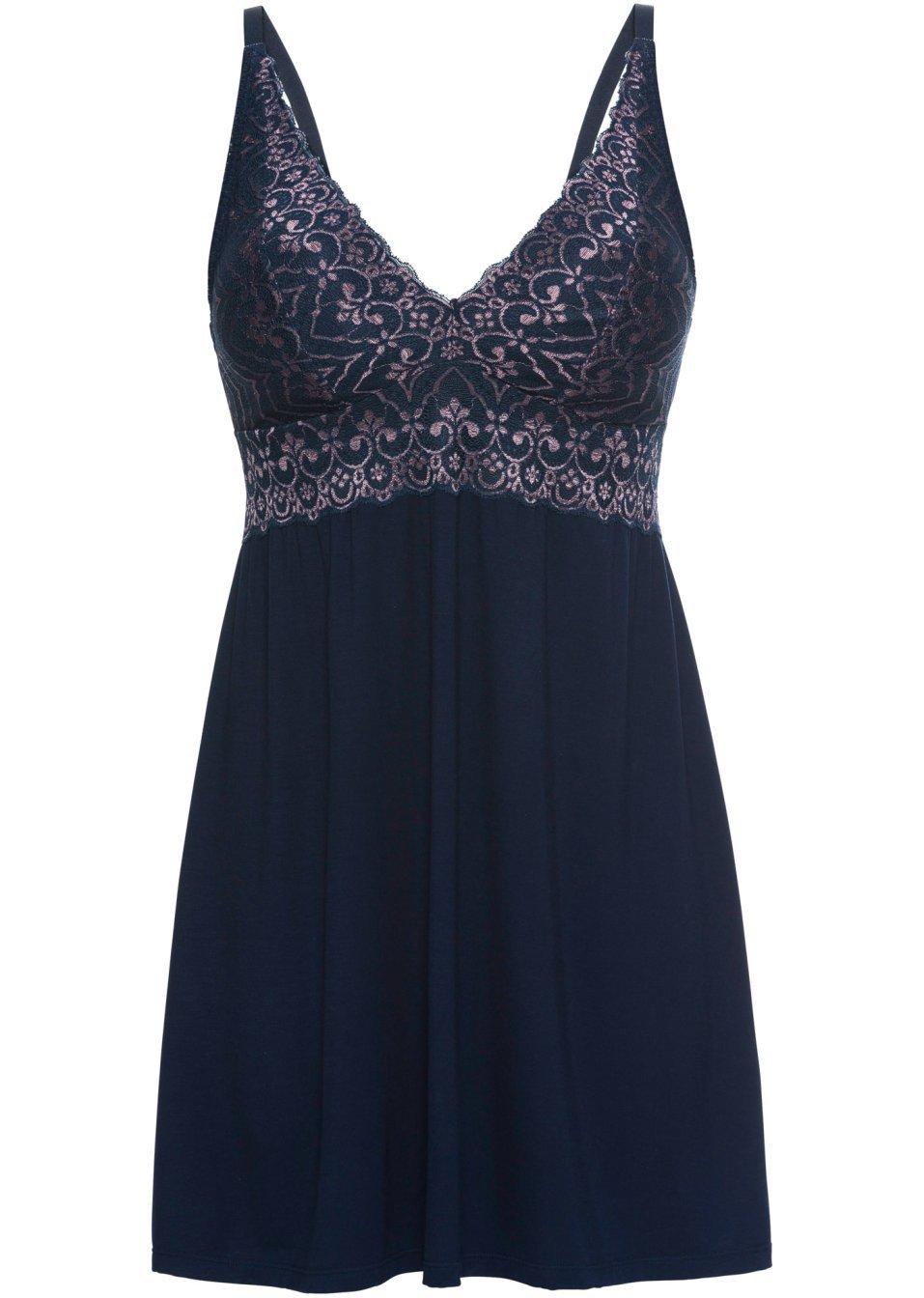 Νεγκλιζέ-Μπλε σκούρο/Ροζ-BODYFLIRT