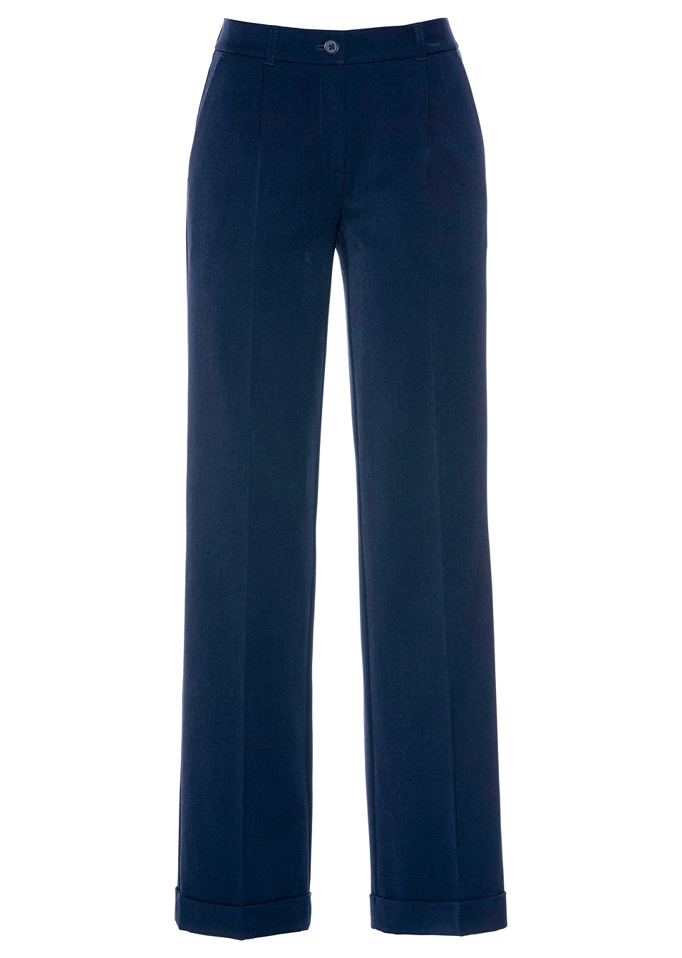 Παντελόνι με φαρδιά μπατζάκια-Μπλε σκούρο-bpc selection bonprix collection