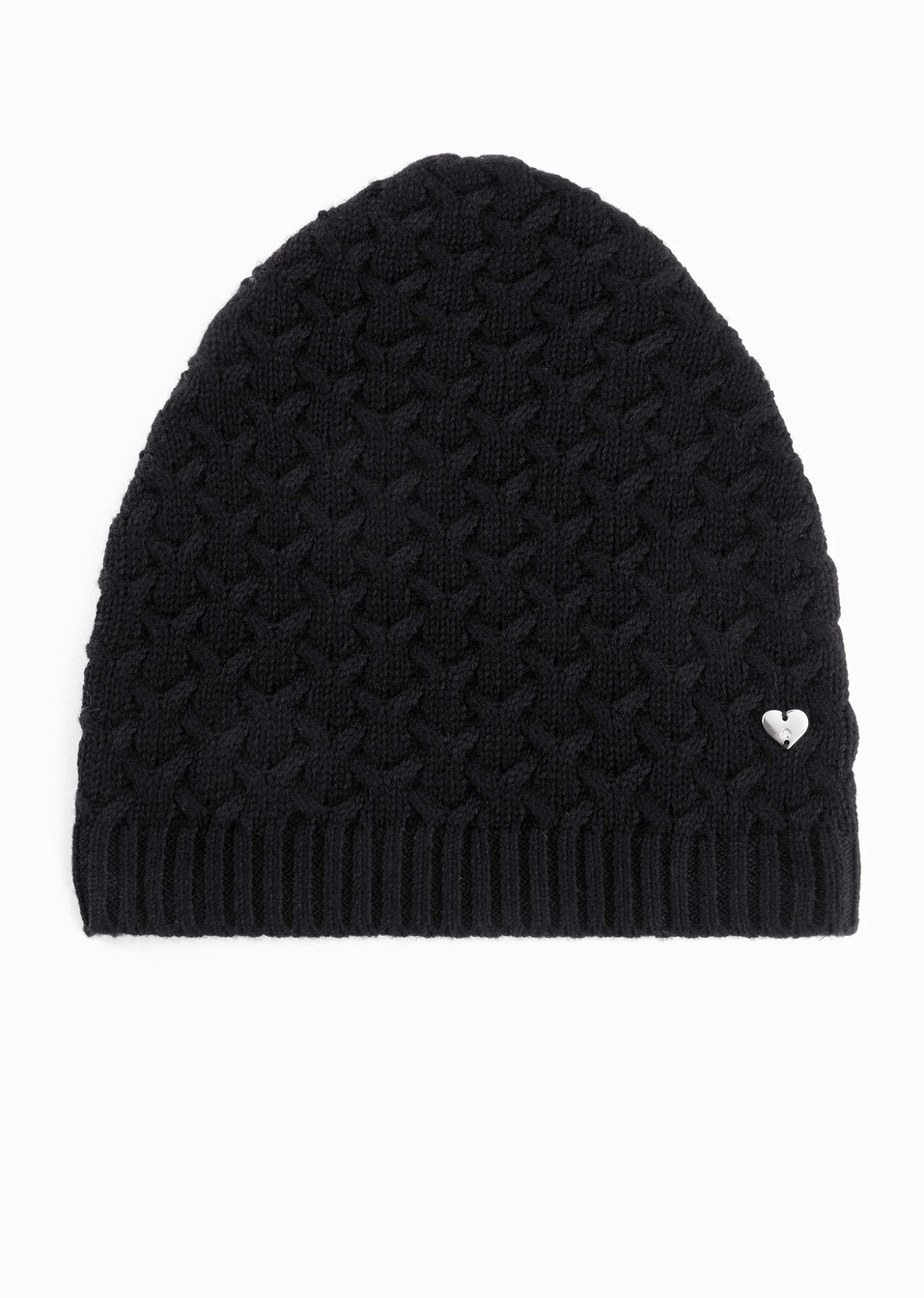 Σκουφάκι με κασμίρι-Μαύρο-bpc bonprix collection