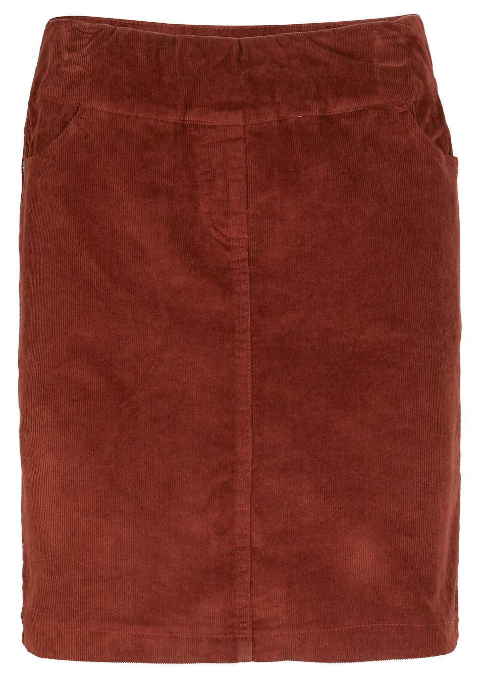 Ελαστική βελούδινη φούστα-Του μαονιού-bpc bonprix collection