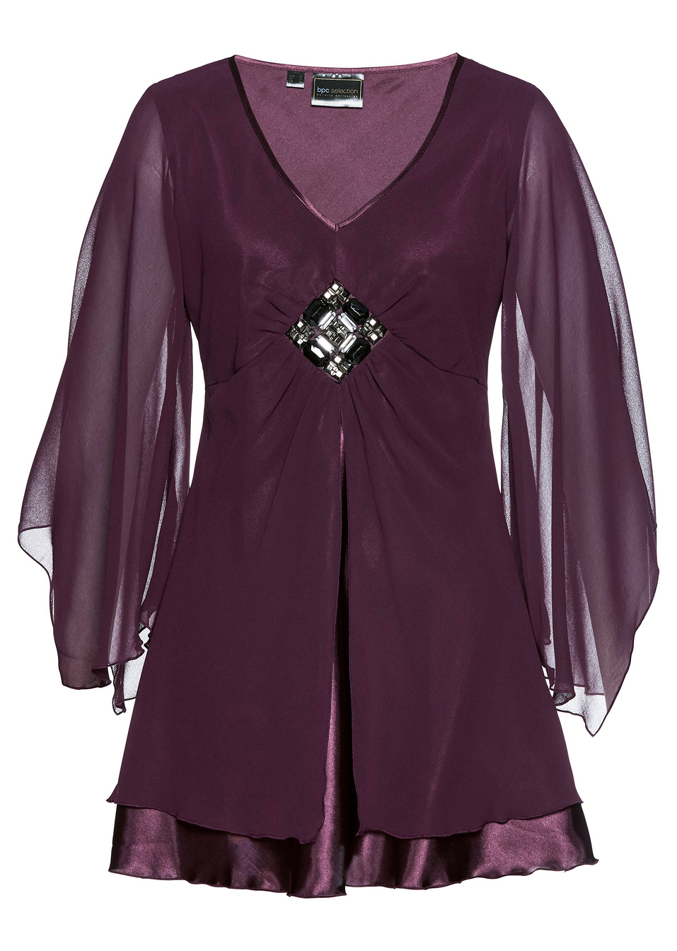 Τουνίκ-Μωβ του μούρου-bpc selection bonprix collection