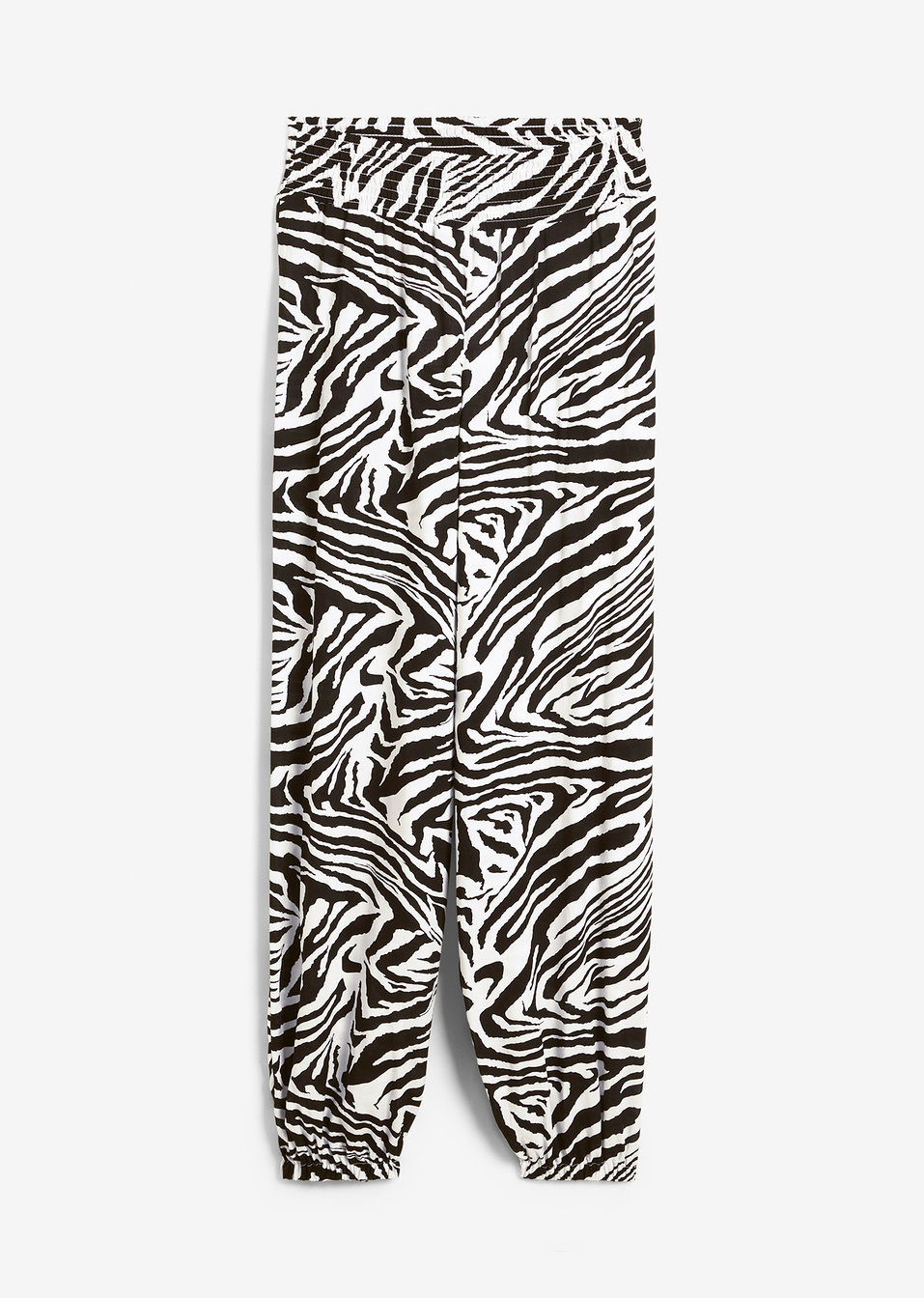 Παντελόνι-Λευκό/Μαύρο εμπριμέ-bpc selection bonprix collection