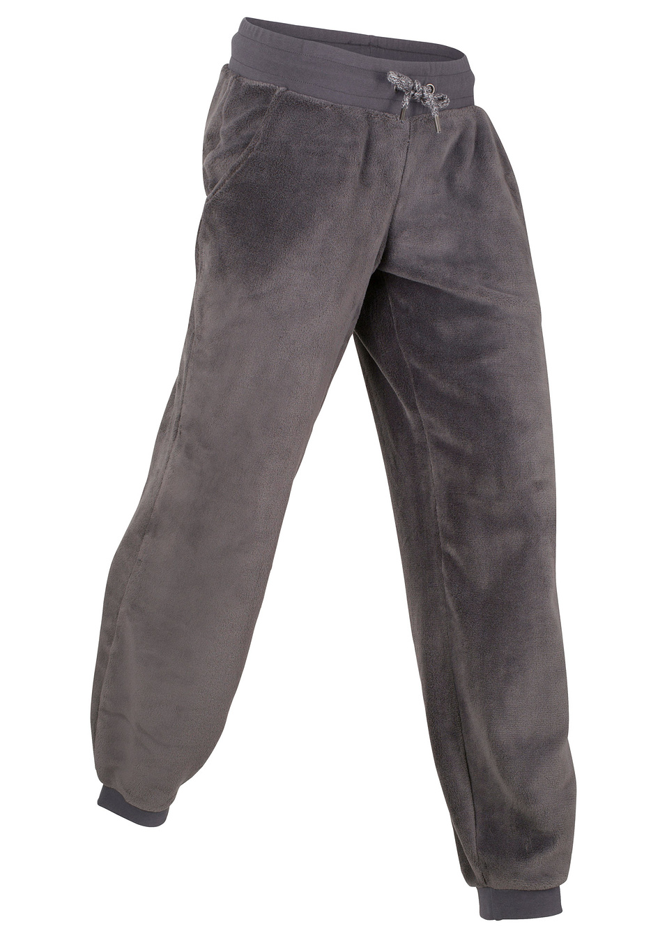 Μακρύ παντελόνι φλις-Ανθρακί/Γκρι-bpc bonprix collection