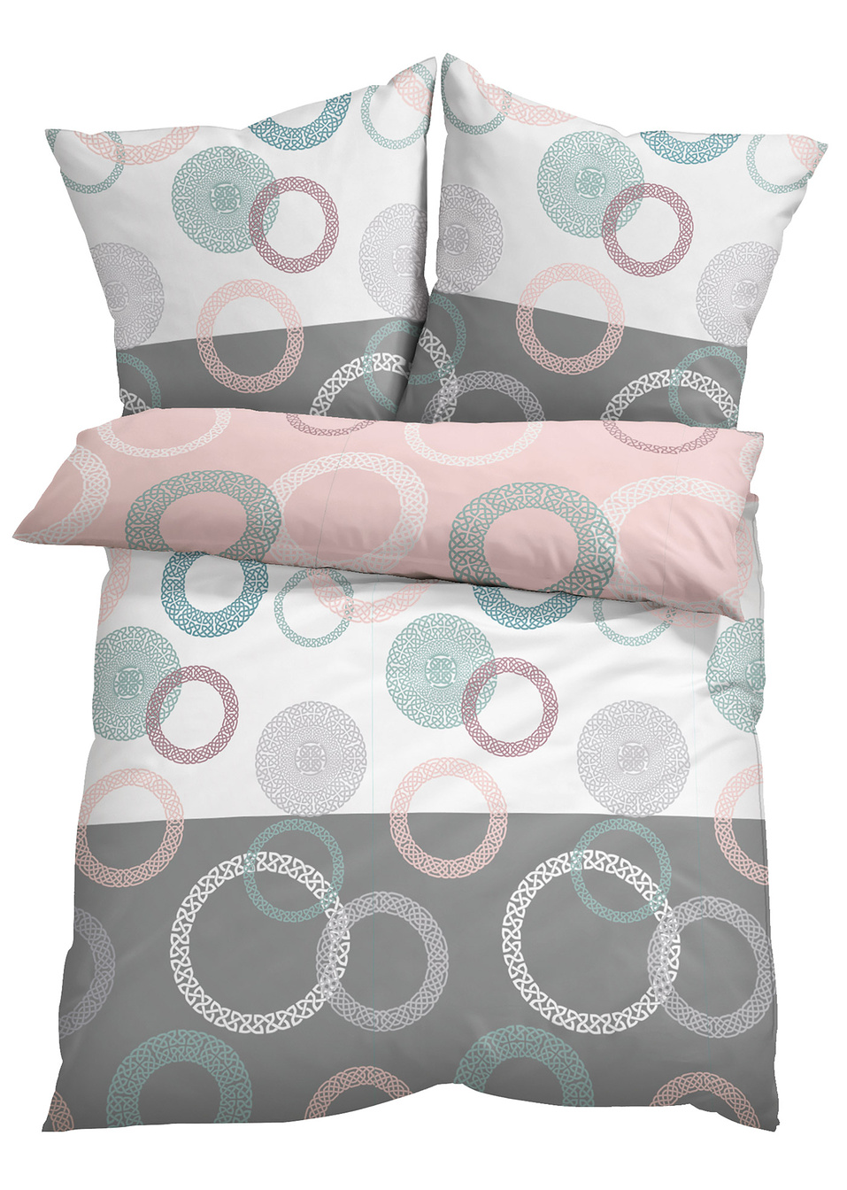 Παπλωματοθήκη με κύκλους-Πολύχρωμο-bpc living bonprix collection