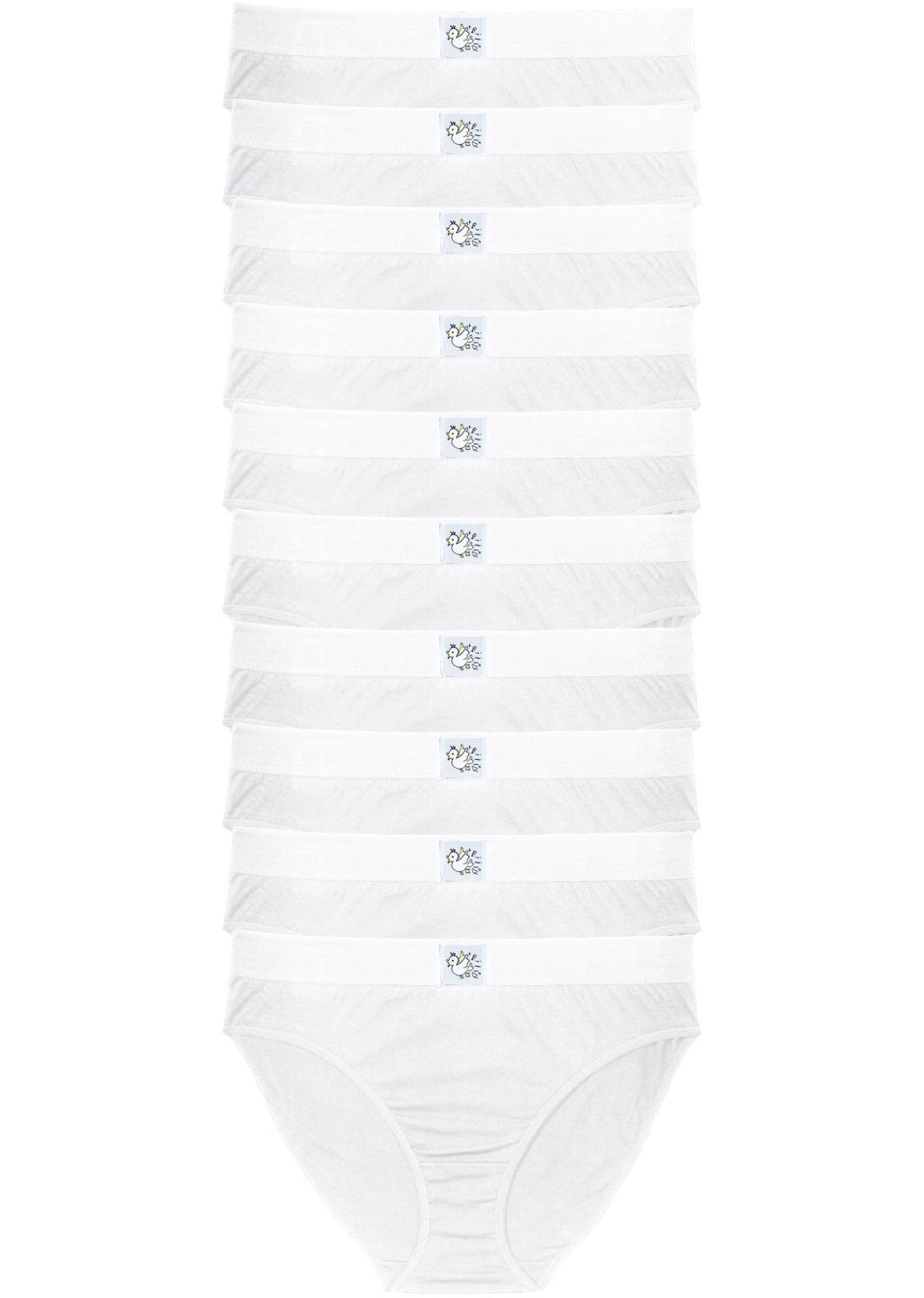 Σλιπ (συσκευασία των 10)-Λευκό-bpc bonprix collection