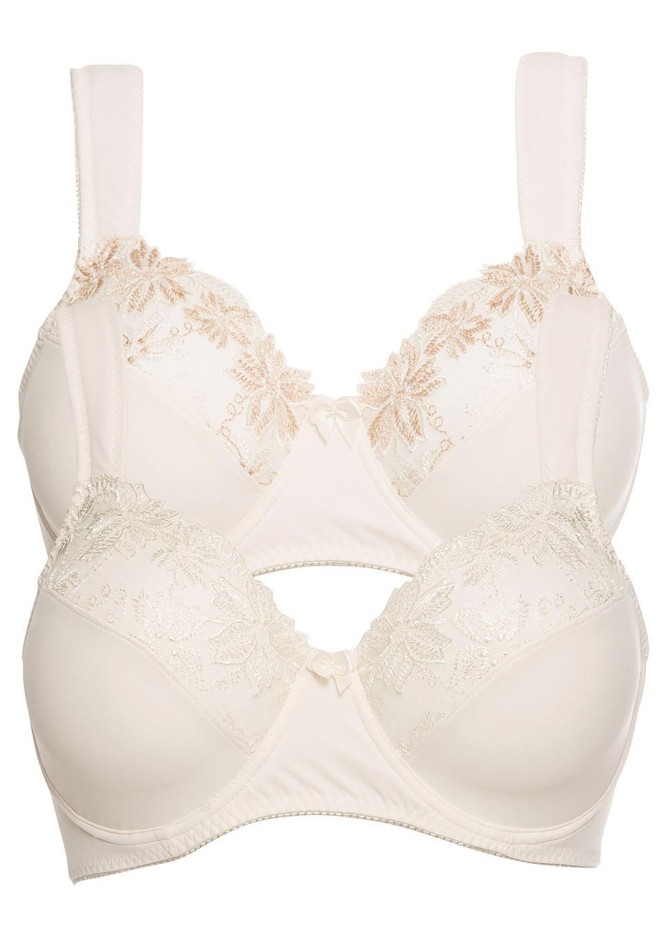 Σουτιέν (συσκευασία των 2)-Σαμπανί/Καπουτσίνο-bpc selection bonprix collection