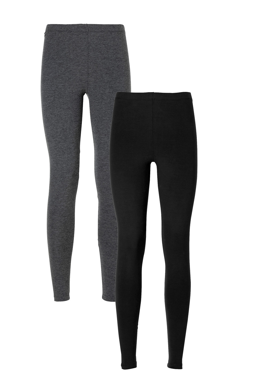 Κολάν (συσκευασία των 2)-Γκρι μελανζέ + Μαύρο-BODYFLIRT