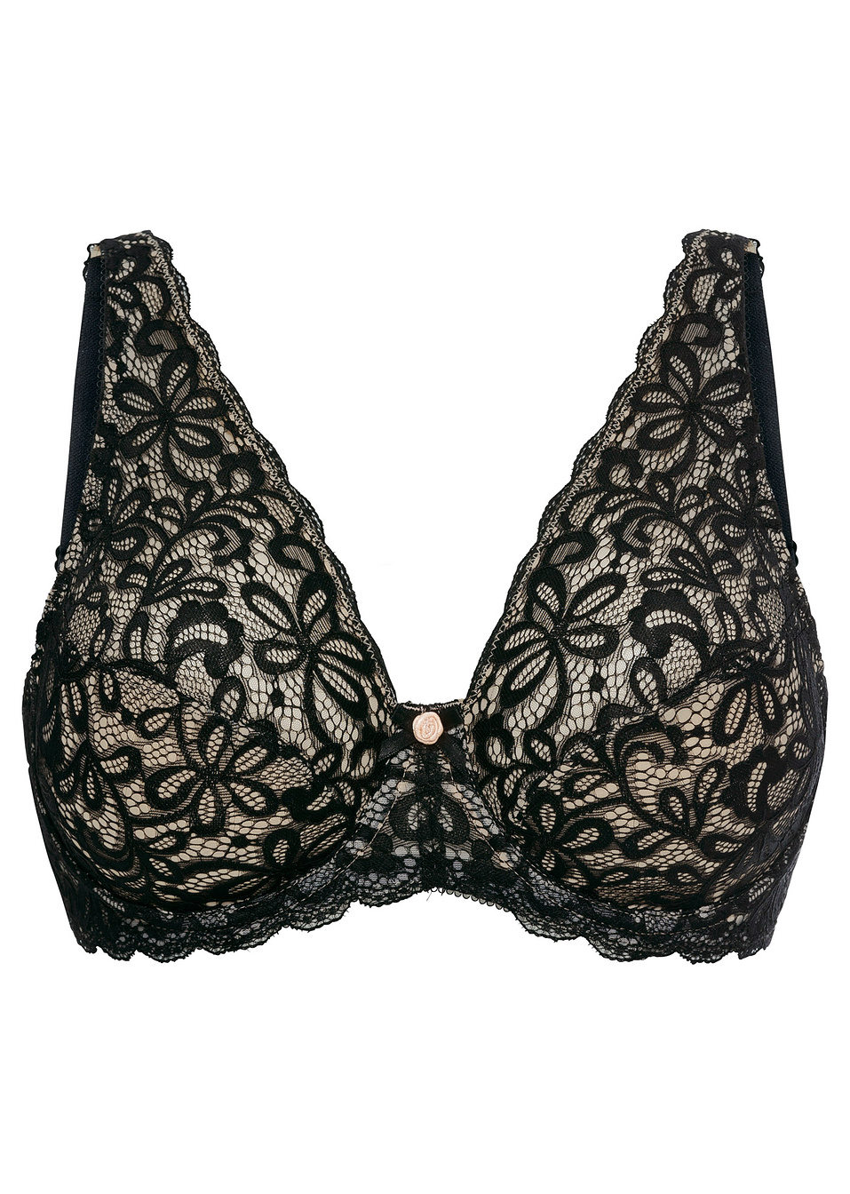 Σουτιέν-Μαύρο/Nude-bpc selection bonprix collection