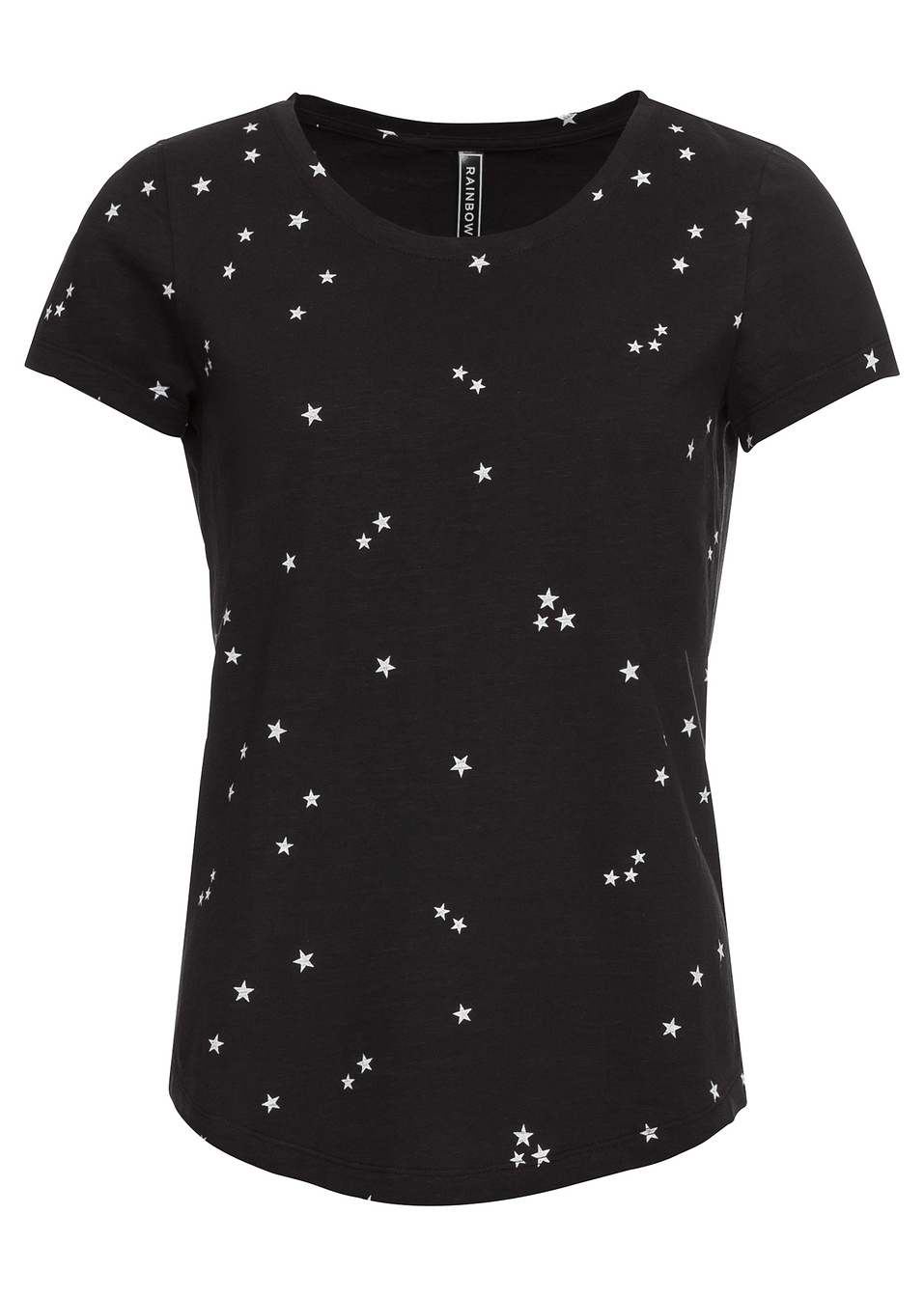 Μπλούζα με αστέρια-Μαύρο εμπριμέ-RAINBOW