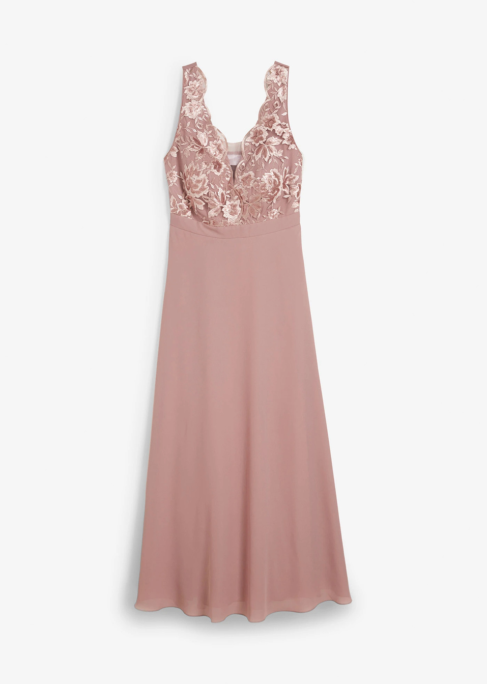 Φόρεμα από σιφόν με παγιέτες Premium-Σάπιο μήλο-bpc selection bonprix collection